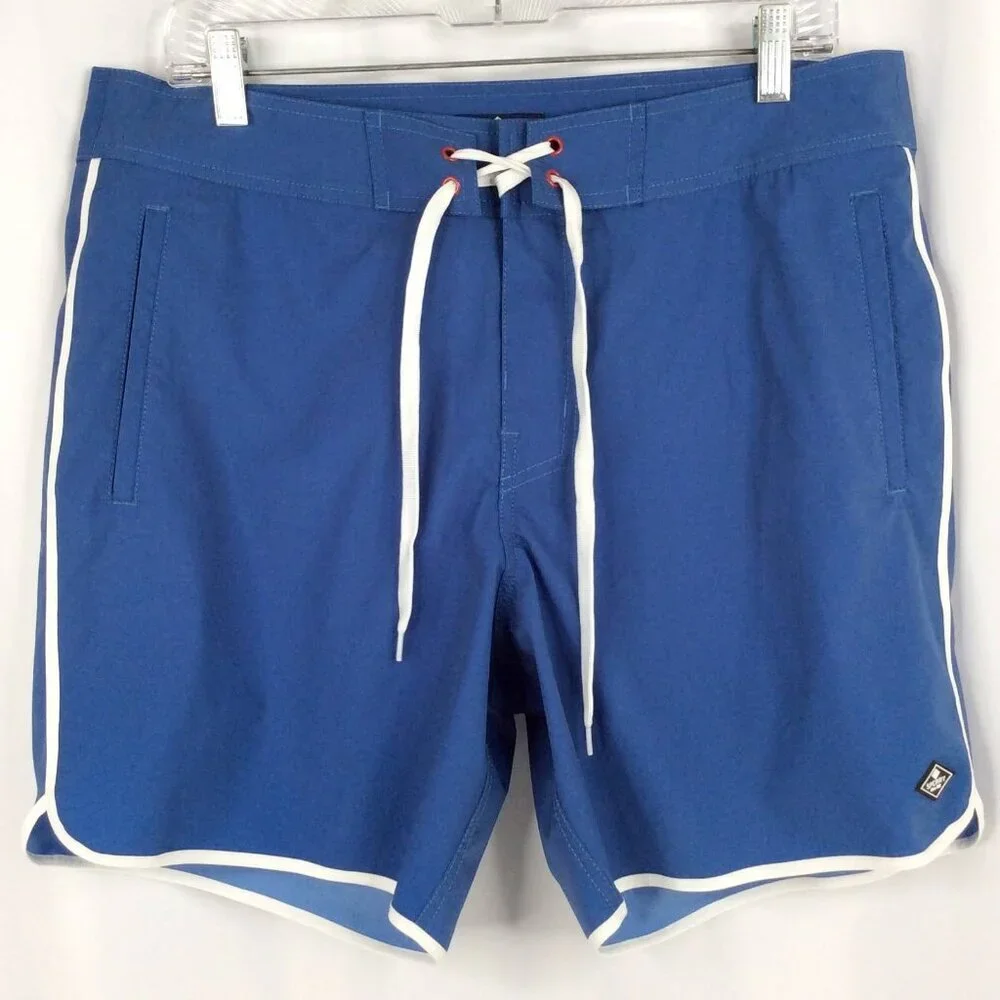 Sperry Swim Trunk Mens Size‎ Medium Blue Mesh Brief Lined Shorts